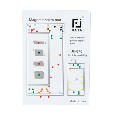 JIAFA Magnetic Screws Mat for iPhone 6 Plus-garmade.com