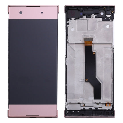 OEM LCD Screen for Sony Xperia XA1 G3112 G3116 G3121 Digitizer Full Assembly with Frame(Pink)-garmade.com