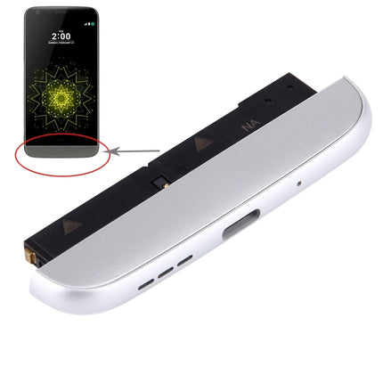 (Charging Dock + Microphone + Speaker Ringer Buzzer) Module for LG G5 / LS992 (US Version)(Silver)-garmade.com
