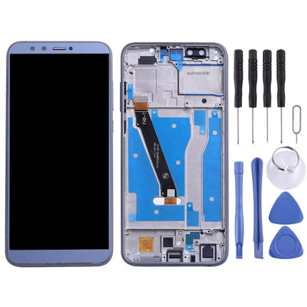 LCD Screen and Digitizer Full Assembly with Frame for Huawei Honor 9 Lite(Grey)-garmade.com