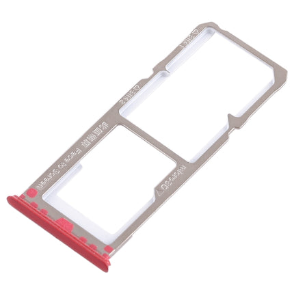 2 x SIM Card Tray + Micro SD Card Tray for OPPO A3(Red)-garmade.com