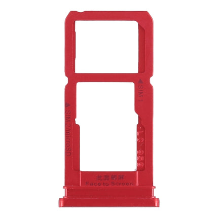 SIM Card Tray + SIM Card Tray / Micro SD Card Tray for OPPO R15(Red)-garmade.com