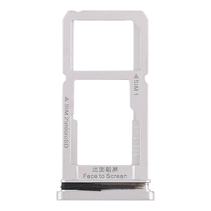 SIM Card Tray + SIM Card Tray / Micro SD Card Tray for OPPO R15(Silver)-garmade.com