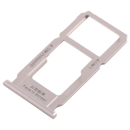 SIM Card Tray + SIM Card Tray / Micro SD Card Tray for OPPO R11 Plus(Silver)-garmade.com