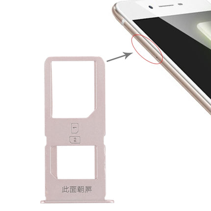 2 x SIM Card Tray for Vivo X6S Plus(Gold)-garmade.com