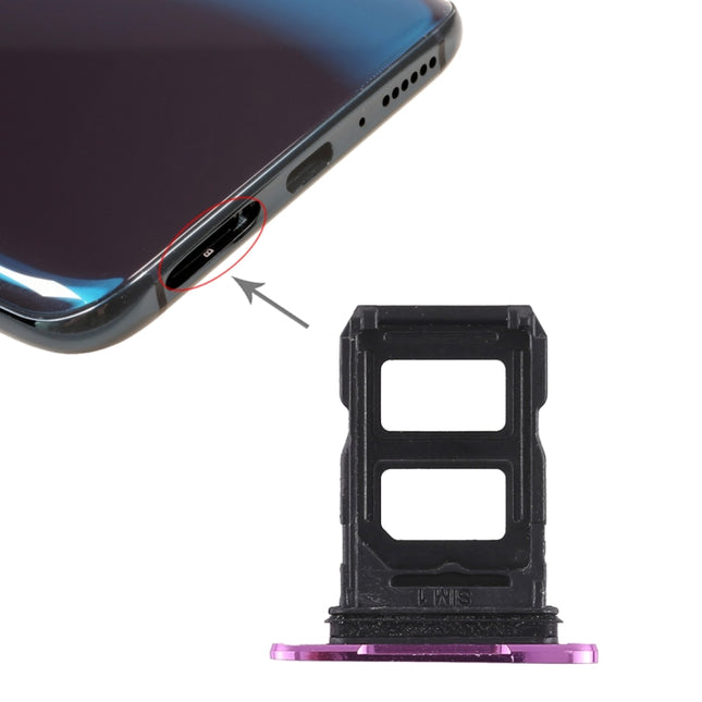 2 x SIM Card Tray for OPPO R17 Pro(Purple)-garmade.com