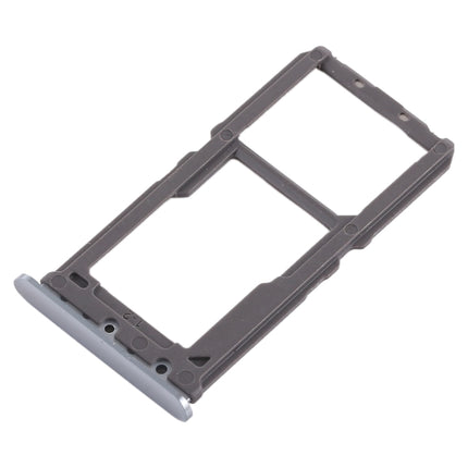 SIM Card Tray + SIM Card Tray / Micro SD Card Tray for Vivo X21(Silver)-garmade.com