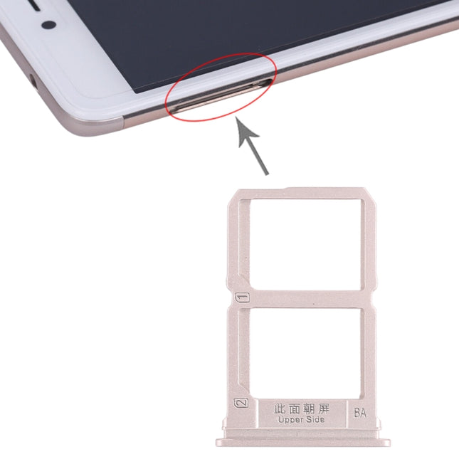 2 x SIM Card Tray for Vivo X9(Gold)-garmade.com