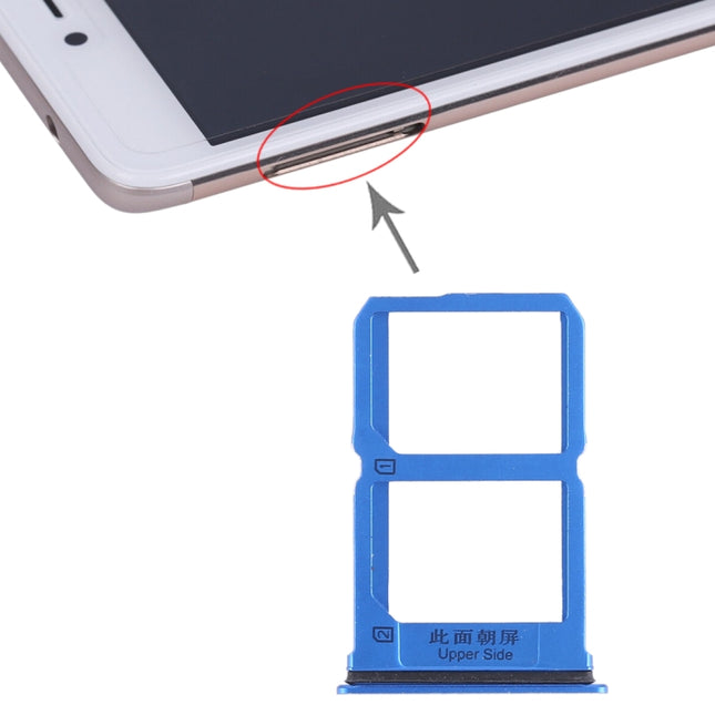 2 x SIM Card Tray for Vivo X9(Blue)-garmade.com