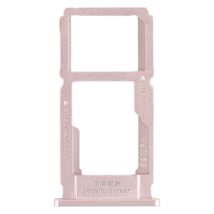 SIM Card Tray + SIM Card Tray / Micro SD Card Tray for OPPO R11s Plus(Rose Gold)-garmade.com