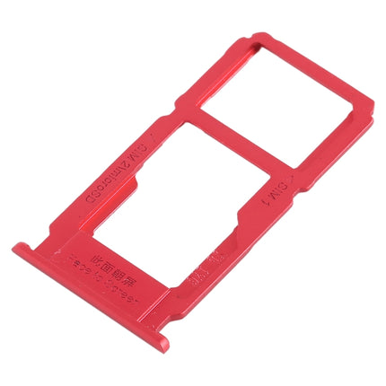 SIM Card Tray + SIM Card Tray / Micro SD Card Tray for OPPO R11(Red)-garmade.com