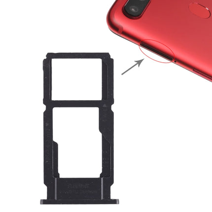SIM Card Tray + SIM Card Tray / Micro SD Card Tray for OPPO R11s(Black)-garmade.com