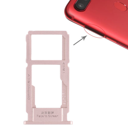 SIM Card Tray + SIM Card Tray / Micro SD Card Tray for OPPO R11s(Rose Gold)-garmade.com