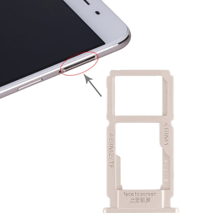 SIM Card Tray + SIM Card Tray / Micro SD Card Tray for OPPO R9sk(Gold)-garmade.com