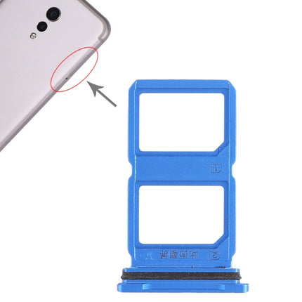 2 x SIM Card Tray for Vivo Xplay6(Blue)-garmade.com