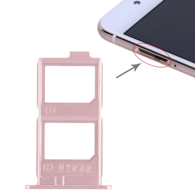 2 x SIM Card Tray for Vivo X7 Plus(Rose Gold)-garmade.com