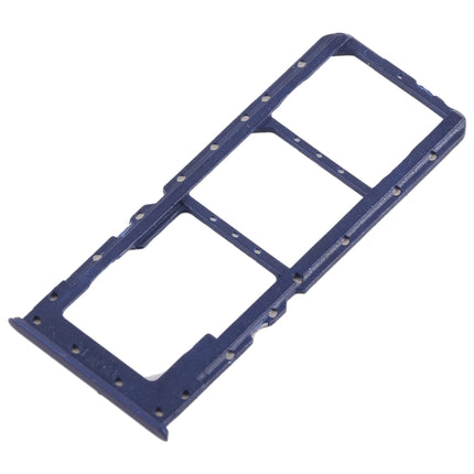 2 x SIM Card Tray + Micro SD Card Tray for OPPO A5 / A3s(Blue)-garmade.com