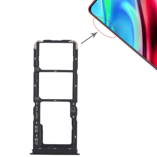 2 x SIM Card Tray + Micro SD Card Tray for Vivo Y93(Black)-garmade.com