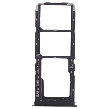 2 x SIM Card Tray + Micro SD Card Tray for Vivo Y93(Black)-garmade.com