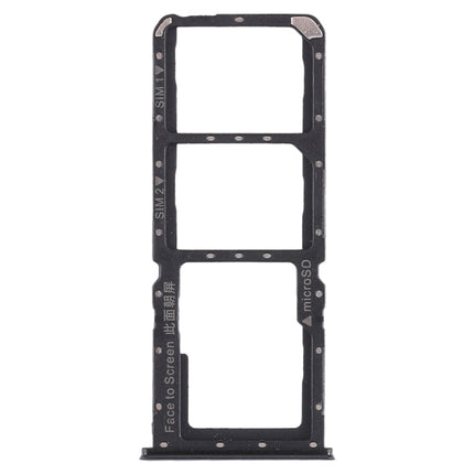 2 x SIM Card Tray + Micro SD Card Tray for OPPO A7x(Black)-garmade.com