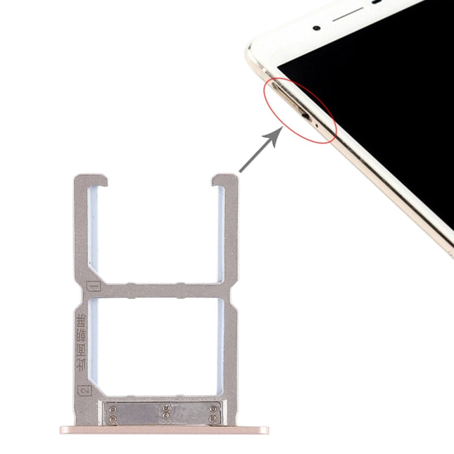 2 x SIM Card Tray for Vivo X6S(Gold)-garmade.com