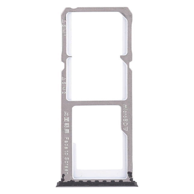 2 x SIM Card Tray + Micro SD Card Tray for OPPO A83(Black)-garmade.com