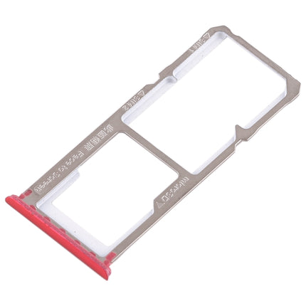 2 x SIM Card Tray + Micro SD Card Tray for OPPO A83(Red)-garmade.com