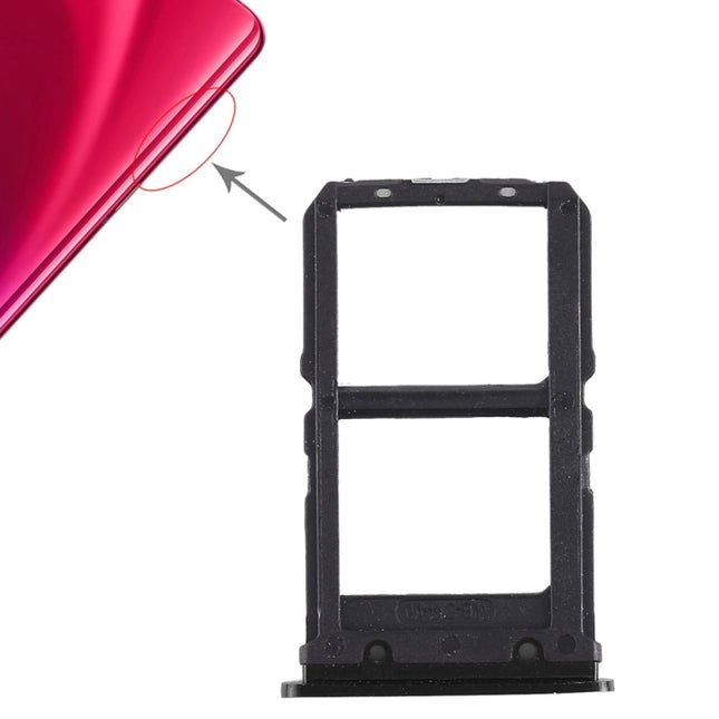 2 x SIM Card Tray for Vivo X23(Black)-garmade.com
