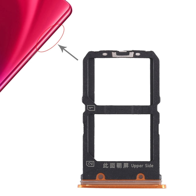 2 x SIM Card Tray for Vivo X23(Orange)-garmade.com
