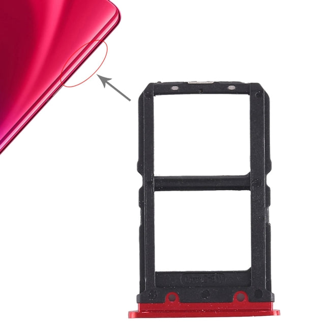 2 x SIM Card Tray for Vivo X23(Red)-garmade.com