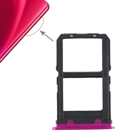 2 x SIM Card Tray for Vivo X23(Rose Red)-garmade.com