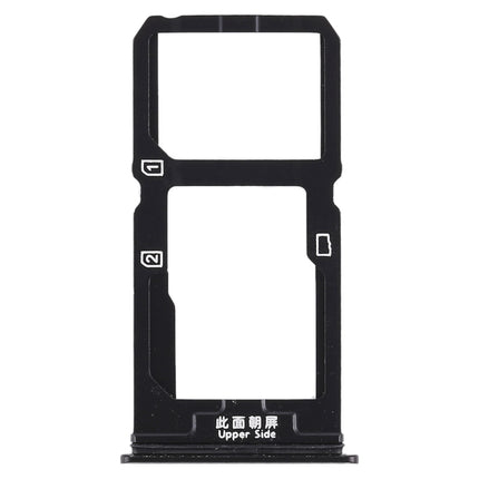 SIM Card Tray + SIM Card Tray / Micro SD Card Tray for Vivo X20(Black)-garmade.com