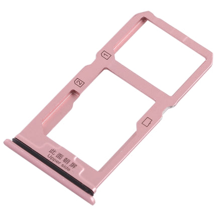 SIM Card Tray + SIM Card Tray / Micro SD Card Tray for Vivo X20(Rose Gold)-garmade.com