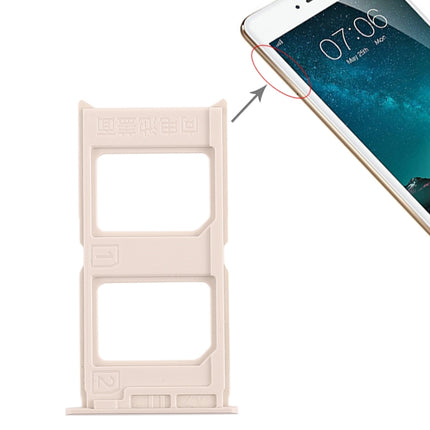 2 x SIM Card Tray for Vivo V3(Gold)-garmade.com