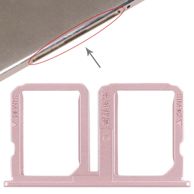 2 x SIM Card Tray for Vivo Xplay5(Rose Gold)-garmade.com