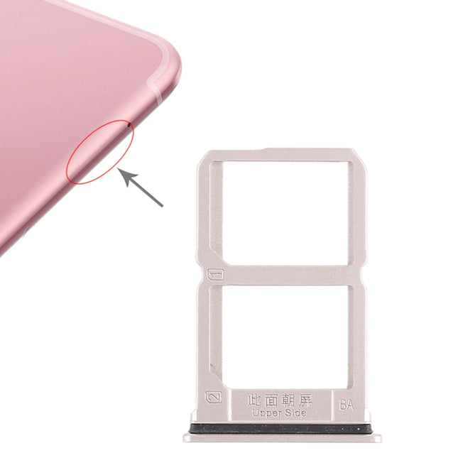 2 x SIM Card Tray for Vivo X9s(Gold)-garmade.com