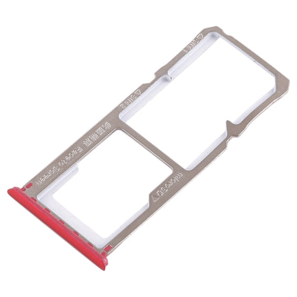 2 x SIM Card Tray + Micro SD Card Tray for OPPO A1(Red)-garmade.com