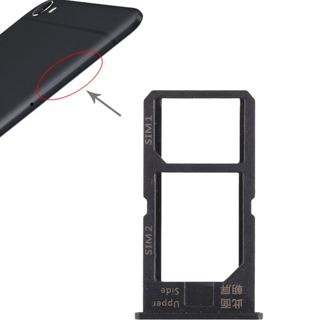 2 x SIM Card Tray for Vivo Y55(Black)-garmade.com