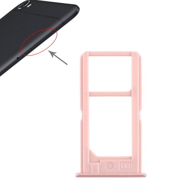 2 x SIM Card Tray for Vivo Y55(Rose Gold)-garmade.com