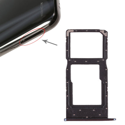 SIM Card Tray + SIM Card Tray / Micro SD Card Tray for Huawei Honor 10 Lite / P smart (2019)(Blue)-garmade.com