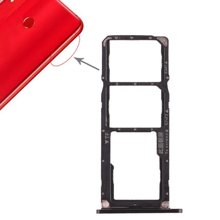 Dual SIM Card Tray / Micro SD Card Tray for Huawei Honor 8X Max Black-garmade.com