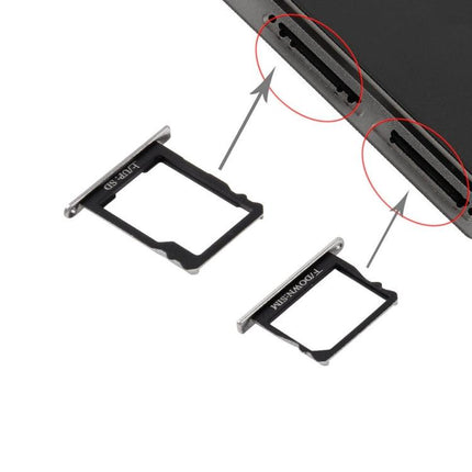 For Huawei P8 SIM Card Tray and Micro SD Card Tray Black-garmade.com