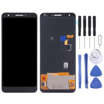 Replacement LCD Screen And Digitizer Full Assembly for Google Pixel 3a XL - Black-garmade.com