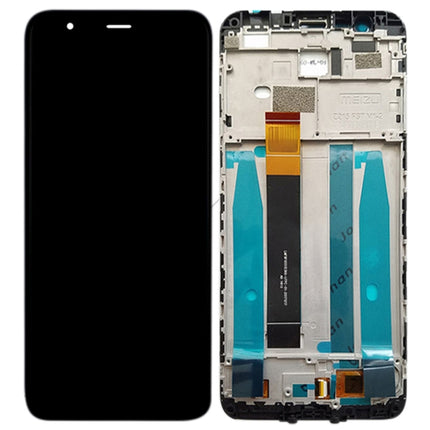 LCD Screen and Digitizer Full Assembly with Frame for Meizu M8c / M809L (Black)-garmade.com