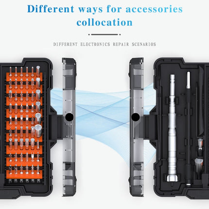 JAKEMY JM-8163 62 in 1 Multi-functional Screwdriver Set Repair Tool-garmade.com