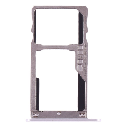 SIM Card Tray + SIM Card Tray / Micro SD Card for Lenovo K6 (Silver)-garmade.com