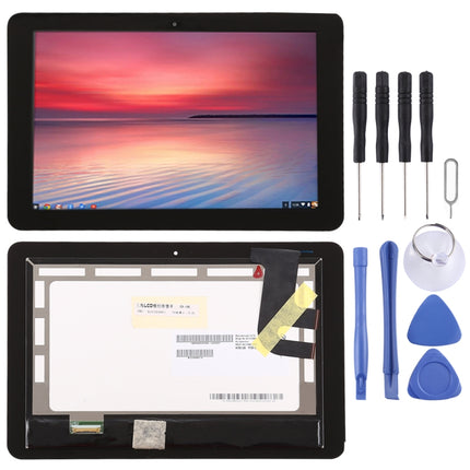 LCD Screen and Digitizer Full Assembly for ASUS Chromebook Flip C100PA 10 inch(Black)-garmade.com