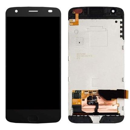 LCD Screen and Digitizer Full Assembly with Frame for Motorola Moto Z2 Force XT1789 (Black)-garmade.com