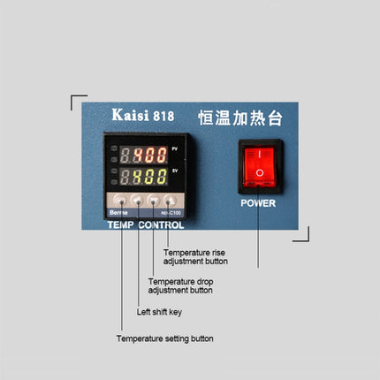 Kaisi 818 Heating Station Constant Temperature Heating Plate, US Plug-garmade.com