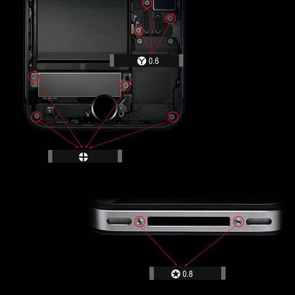 Kaisi K-222 Precision Screwdrivers Professional Repair Opening Tool for Mobile Phone Tablet PC (Five star: 0.8)-garmade.com